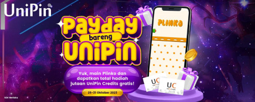 Payday bareng UniPin Main Plinko – Anti Rugi Top Up Gem Hits di UniPin, Raih Kesempatan Dapatin Rewards Jutaan UniPin Credits!